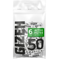 GIZEH - Black Active Filter 6 mm 50er Pack