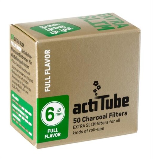 actiTube - SLIM ø 6mm- 50 Aktivkohlefilter