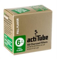 actiTube - SLIM ø 6mm- 50 Aktivkohlefilter