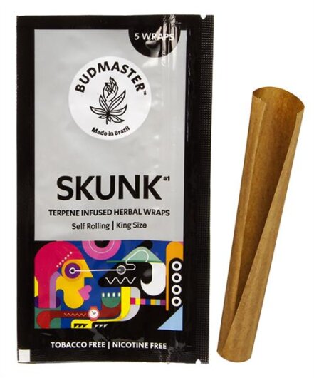 Budmaster Blunts King Size mit Terpenen, 5er Packung Skunk