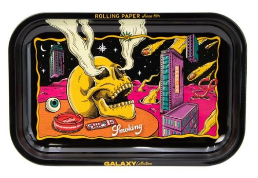 SMOKING - Rolling Tray klein, "Galaxy Collection - Inferno"
