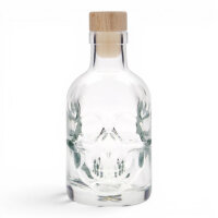 Glasflasche Skull, Mündung: Kork