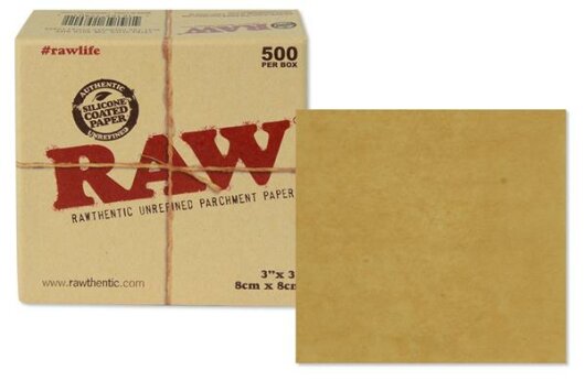 RAW Pergament Papier SQUARE 8x8cm 500er Pack