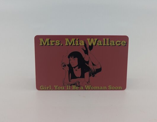 KD-Germany - Hack-Karte / Mrs. Mia Wallace
