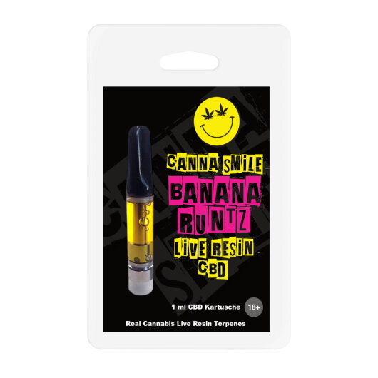 Canna Smile - Banana Runtz CBD Live Resin Kartusche