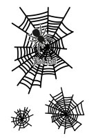 Black Leaf Spider Net Kolbenbong Ice Glow