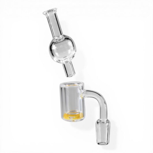 Glasbanger Set klarer Schliff mit Carb Cap NS14