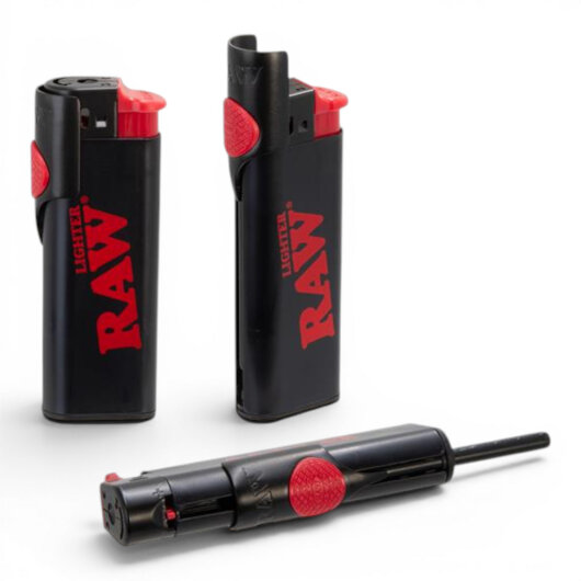 RAW Phoenix Elektronikfeuerzeug mit Stopfer & Windschutz