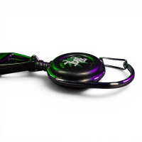 Feuerzeughalter mit automatischen Zugband - Black Leaf