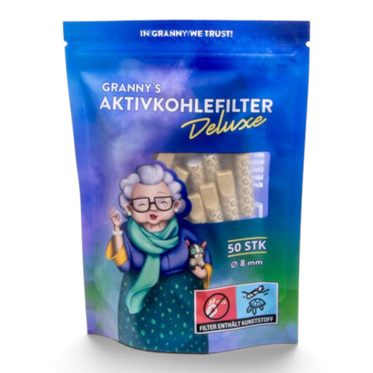 Grannys Hybrid Weed Deluxe Aktivkohlefilter ø 8mm - 50 Sück