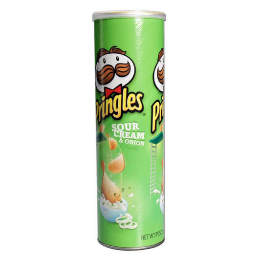 Versteckdose | Pringels Chips Dose | Sour Cream & Onion | grün