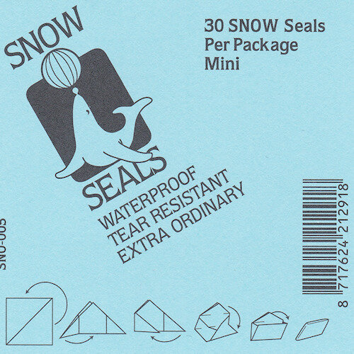 Snow Seals Papier-Pack, mit Linien, 30 Stück Klein 6,5 x 6,5cm