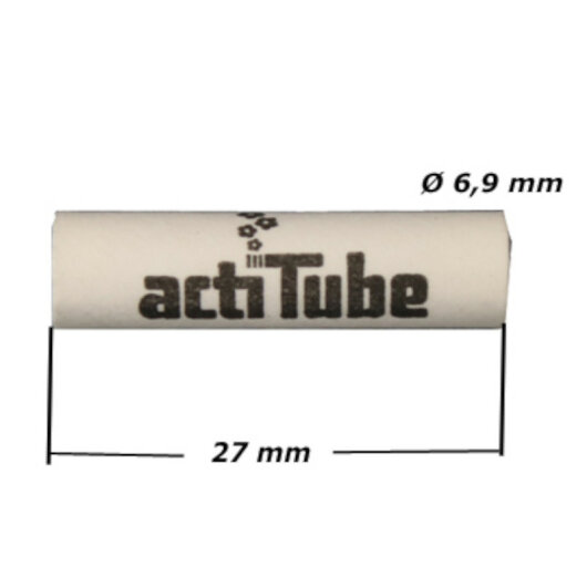 actiTube - SLIM - 10 Aktivkohlefilter