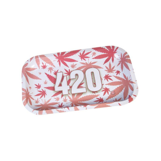 V-Syndicate - Rolling Tray - Small - 420 Pink