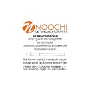 Noochi - 2 x Aktivkohleadapter - 6/7/8/9mm - 1x Kork/1x Kunststoff/Anthrazit