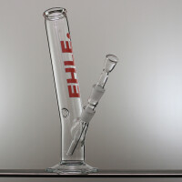 EHLE - Zylinder | 500 ml | NS 18,8er | unten gebogen Blau-Rot