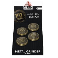 GIZEH - Metall-Grinder 4-tlg. 100 JAHRE
