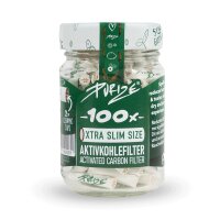 PURIZE - XTRA SLIM / WEIß - 100 Aktivkohlefilter