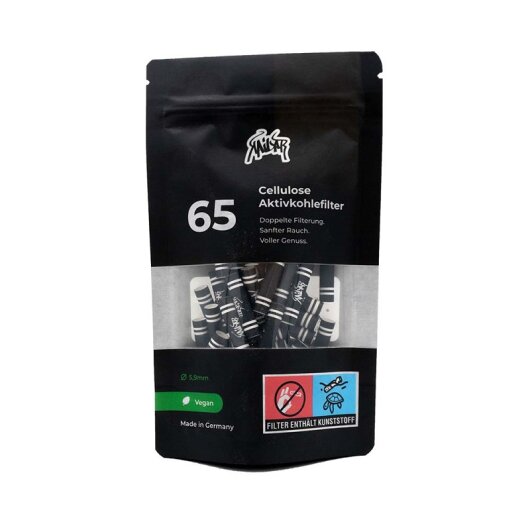 KAILAR - 65 Cellulose Slim Aktivkohlefilter - Schwarz