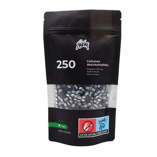 KAILAR - 250 Cellulose Slim Aktivkohlefilter - Schwarz