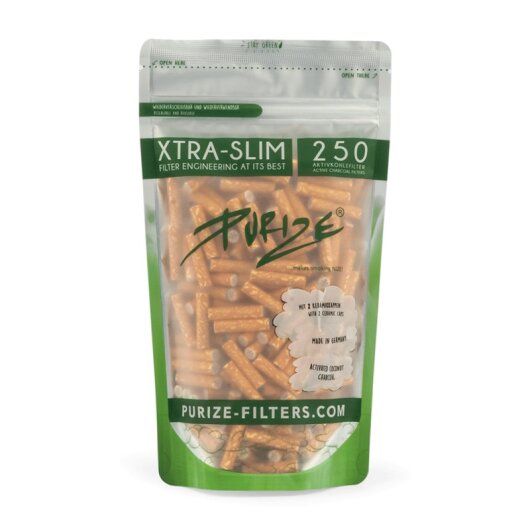 PURIZE - XTRA SLIM / SPION - 250 Aktivkohlefilter