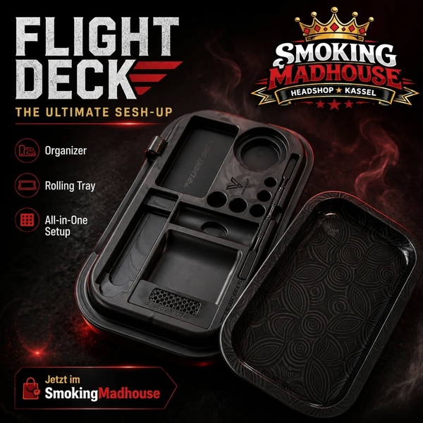 Ready for take-off? ✈️🔥

Mit dem Flight Deck – The Ultimate Sesh-Up bringst du Ordnung, St