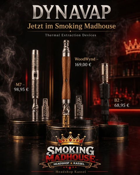 DynaVap jetzt im Smoking Madhouse 🔥👑

Für alle, die auf mechanische Vaporizer stehen und k