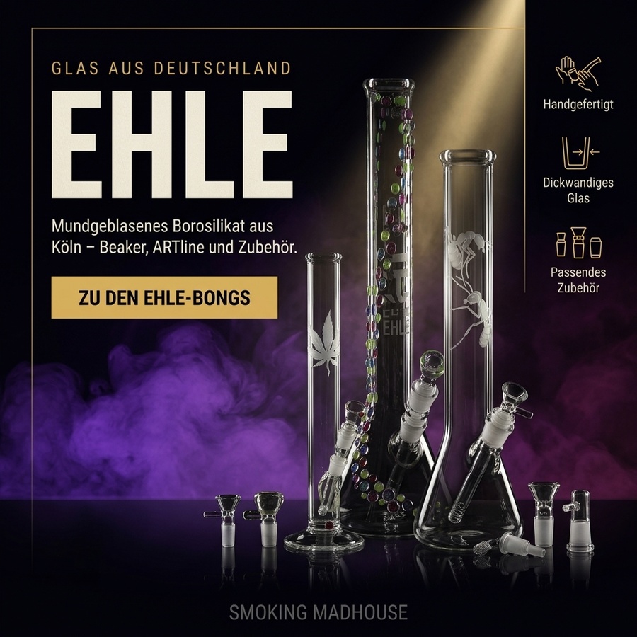 EHLE — mundgeblasenes Borosilikat aus Köln