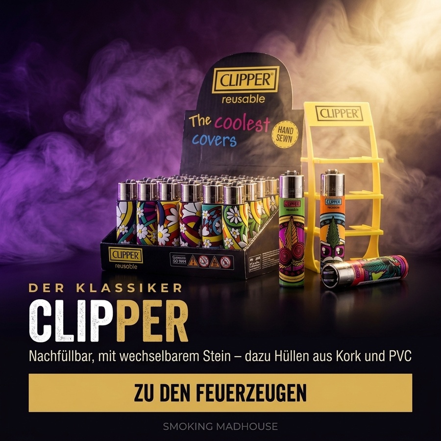 CLIPPER — nachfüllbar, mit wechselbarem Stein