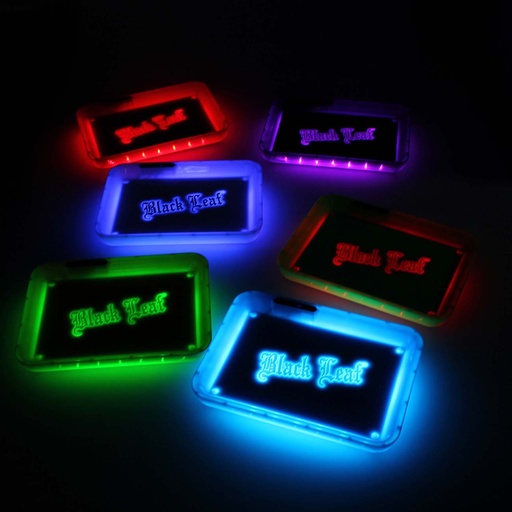 Black Leaf Rolling Tray LED – Violett - weitere Ansicht