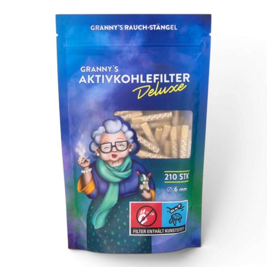 Granny's Weed Aktivkohlefilter Hybrid Deluxe Ø 6 mm (50 Stück) – Ansicht 2