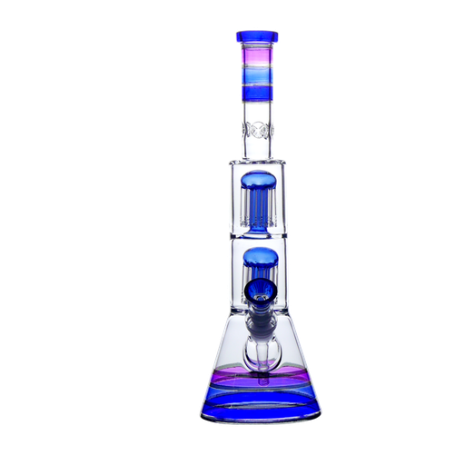 Bullet Glasbong Beaker Light Blue 2x 8-Arm-Perkolator 38 cm – NS 18,8 - weitere Ansicht