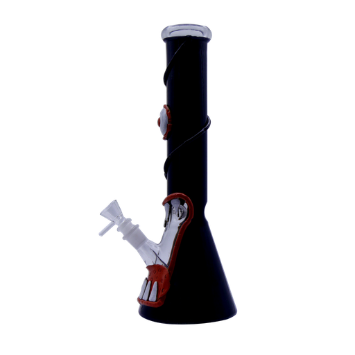Bullet Glasbong Beaker Zähne 3D-Monster 36 cm – NS 18,8 - weitere Ansicht
