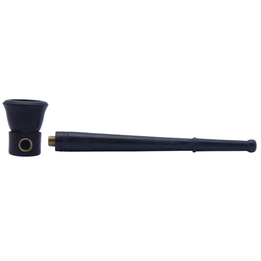 Bullet Holzpfeife Ebenholz glatt – 14,5 cm - weitere Ansicht
