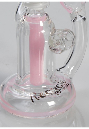 Blaze Glass - Recycler Ölpfeife mit Diffusor rosa - weitere Ansicht