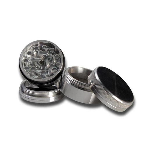 Black Leaf Grinder Aluminium 4-teilig Ø 44 mm – Silber - weitere Ansicht