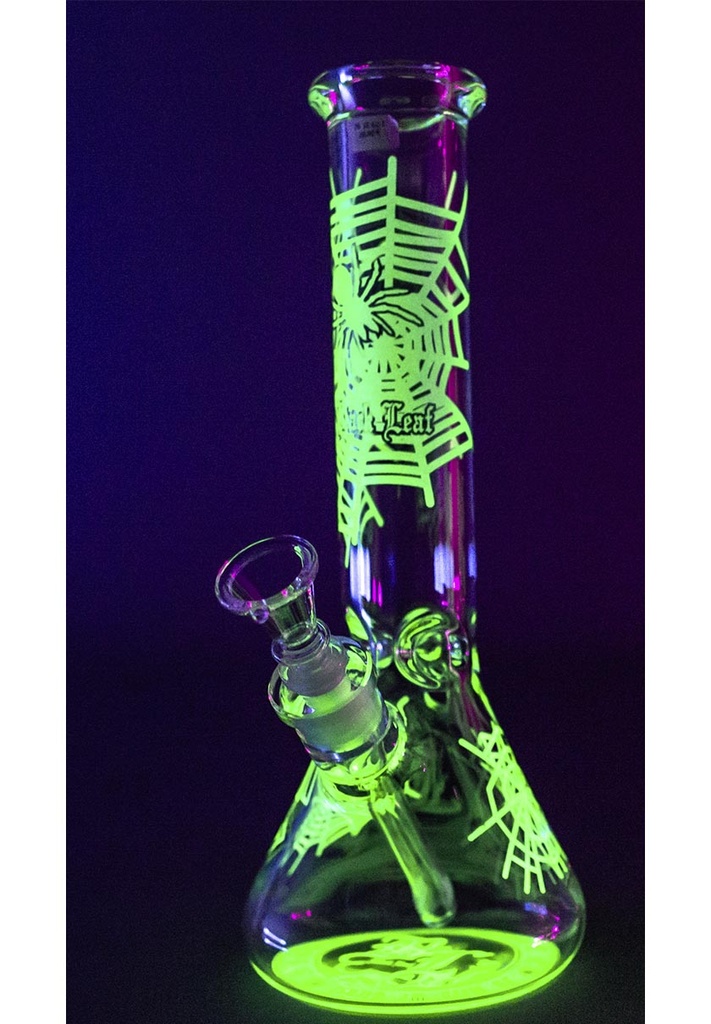 Black Leaf Eisbong Kolben Glow 7-mm-Glas (Spider Net) – Ansicht 2