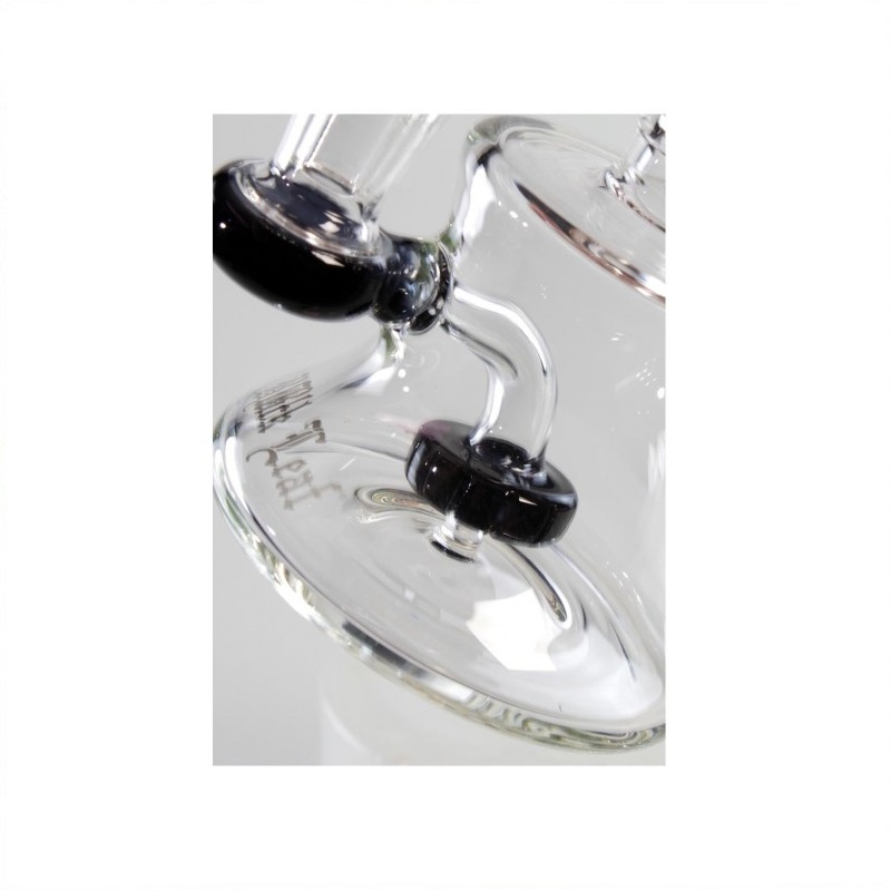 Black Leaf Bubbler Glas mit Trommelperkolator – Ansicht 2