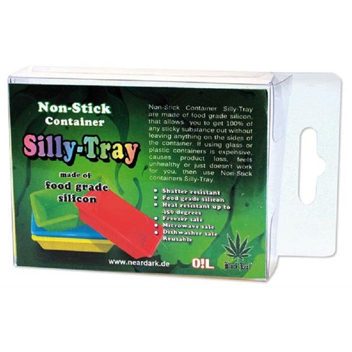 Black Leaf - Silly Tray | OIL Silikon-Schale | Rot - weitere Ansicht
