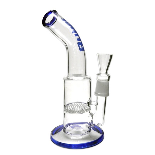 Bullet Bong 23cm Blue base+Honeycamb 18,8mm female - weitere Ansicht