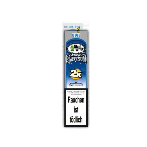 Blunt Wrap Double Platinum Blue – 2 Stück - weitere Ansicht