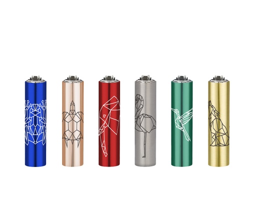 Clipper Feuerzeug Covers Metal Micro Symmetry Animals - weitere Ansicht