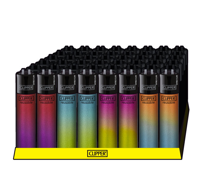 Clipper Feuerzeug Classic Micro Crystal Gradient #2 (Rot-Violett) – Ansicht 2