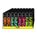 Clipper Feuerzeug Classic Micro Spin Psycho (Orange) – Ansicht 2
