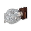 Calumet Holzpfeife Cankuna mit Glas-Mittelstück (Nuss, ohne Kickloch) – Ansicht 3