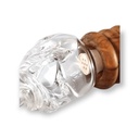 Calumet Holzpfeife Cankuna mit Glas-Mittelstück (Olive, mit Kickloch) – Ansicht 3