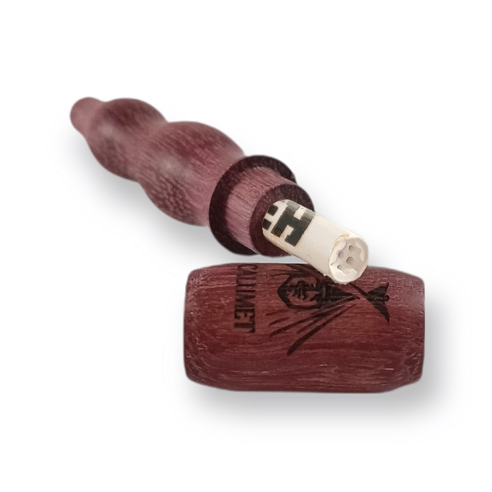 Calumet Holzpfeife Mini Wapi 3-teilig (Amaranth, mit Kickloch) – Ansicht 3