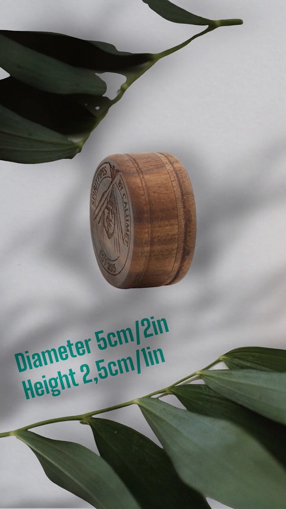 Calumet Grinder Hesapa Nussholz 2-teilig Ø 50 mm – Ansicht 3