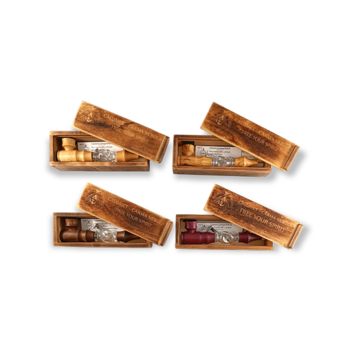 Calumet Holzpfeife Karma Nebula mit Glas-Mittelstück - weitere Ansicht