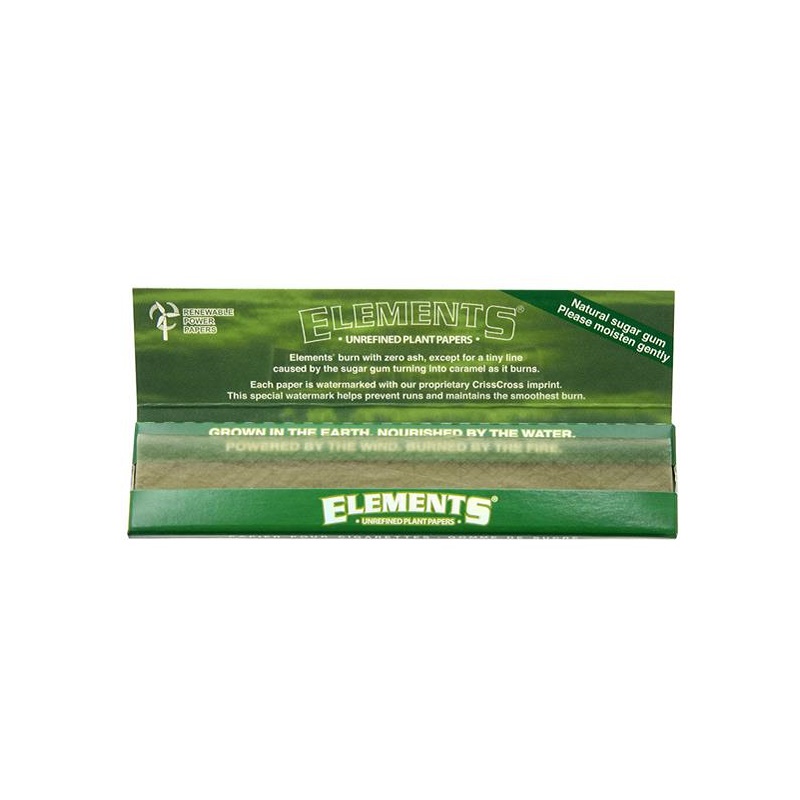 Elements Papers Green King Size Slim – 32 Blatt – Ansicht 3